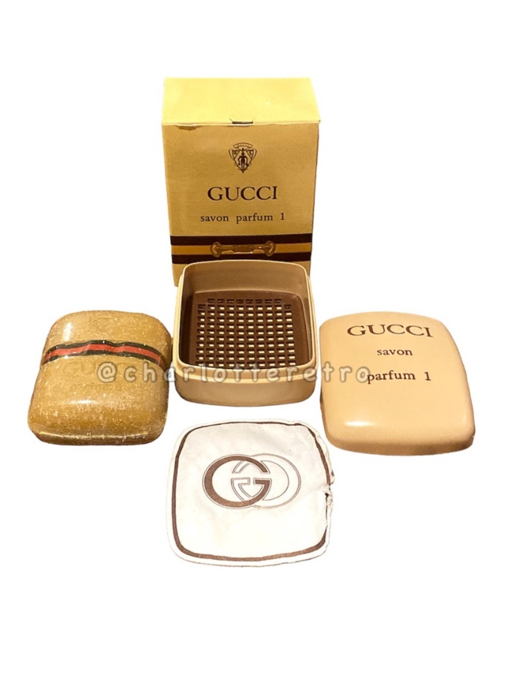 vtg GUCCI No. 1 Parfum Soap • SEALED!